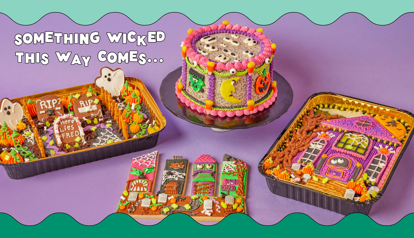 Halloween-themed cookies decorated at Chicago workshop